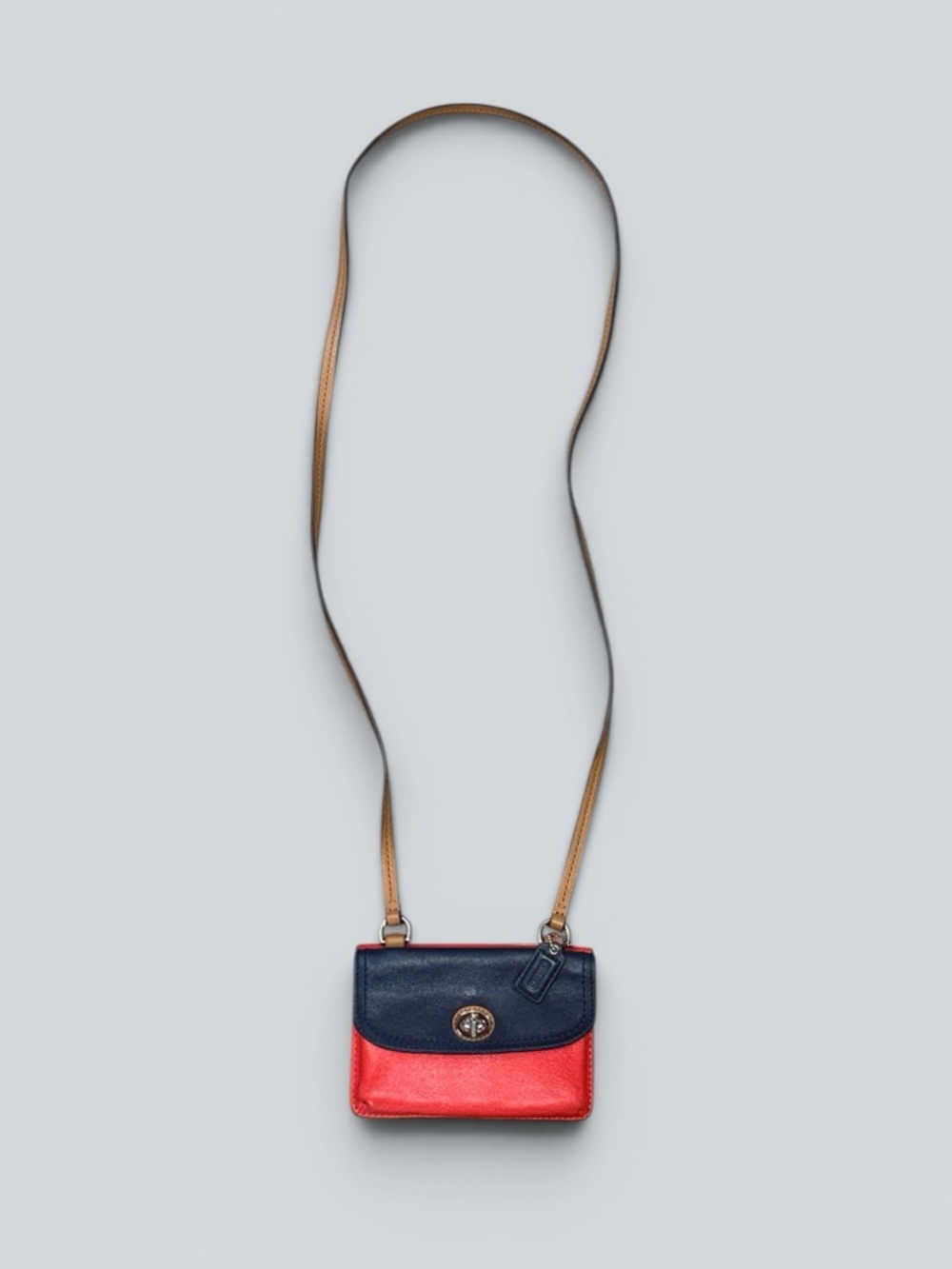 Coach Park Colorblock Leather Crossbody Wallet - Picture 10 of 10